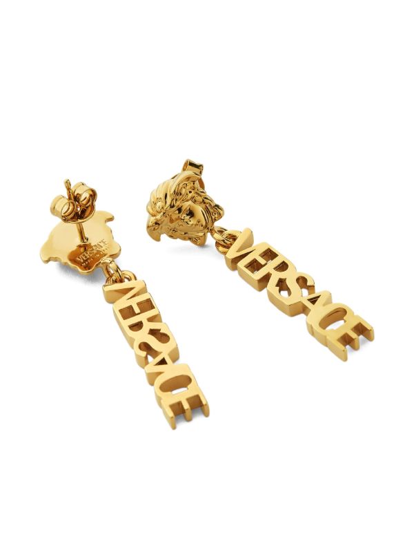 Versace メドゥーサヘッドドロップピアス | ゴールドトーン | FARFETCH JP