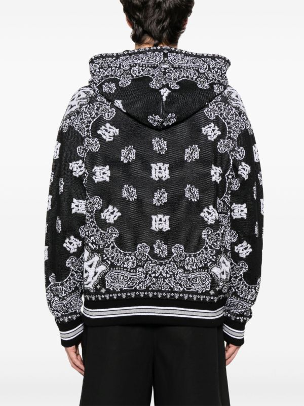 AMIRI バンダナ パーカー | ブラック | FARFETCH JP