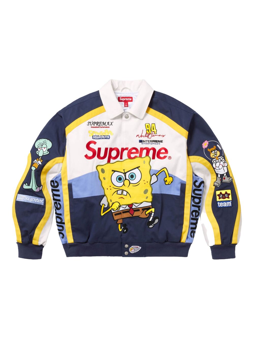 Supreme x SpongeBob SquarePants Jeff Hamilton Racing Jacket