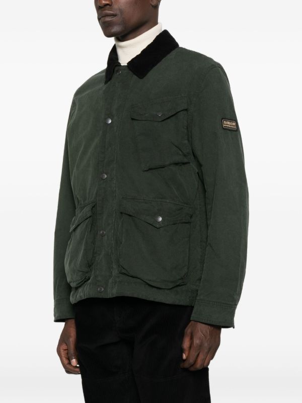 Barbour corduroy-collar flap-pocket Jacket | Green | FARFETCH