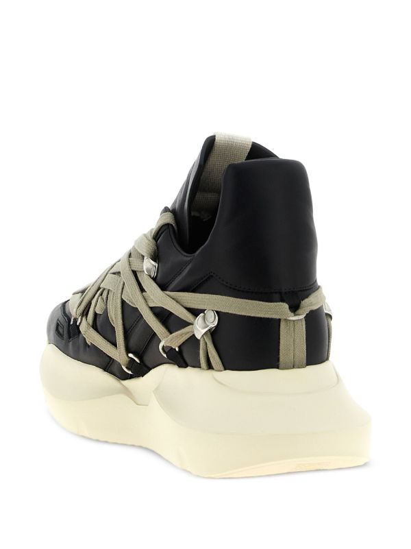 Rick Owens Megalace Geth Runner スニーカー | ブラック | FARFETCH JP