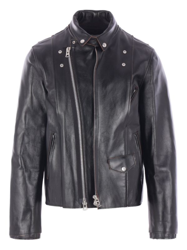 Sacai レザージャケット | ブラック | FARFETCH JP