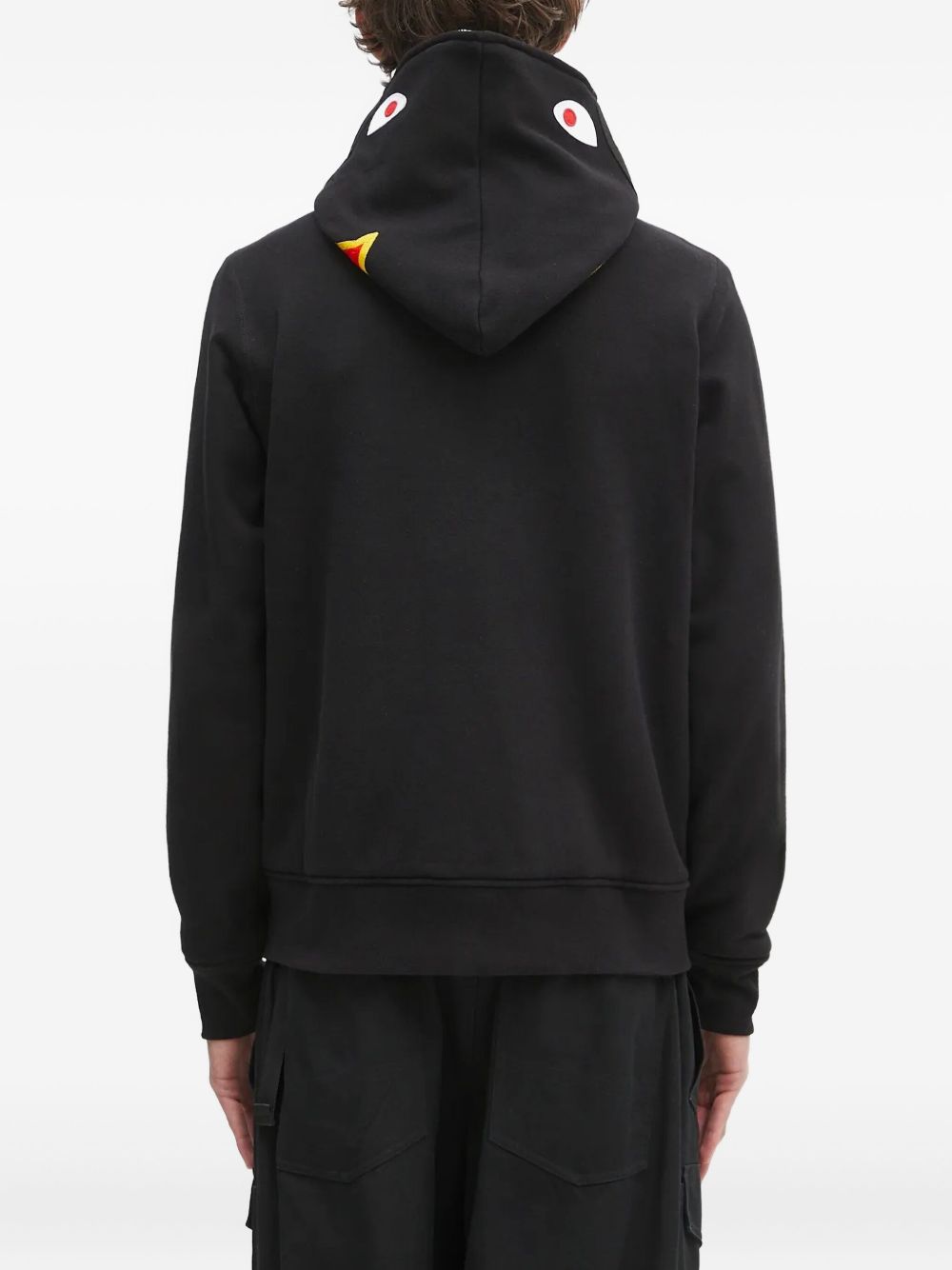 A BATHING APE® Shark zip-up Hoodie | Black | FARFETCH