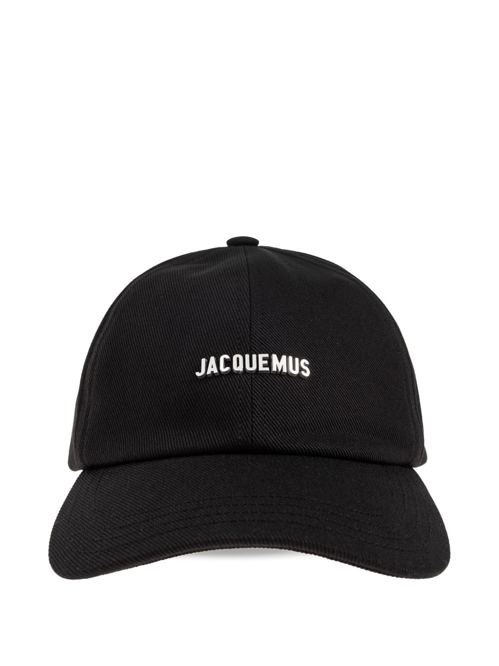 Jacquemus The Gadjo logo-plaque Baseball Cap Hat | Black | FARFETCH
