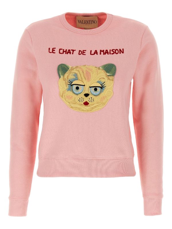 Valentino Garavani キャット スウェットシャツ | ピンク | FARFETCH JP