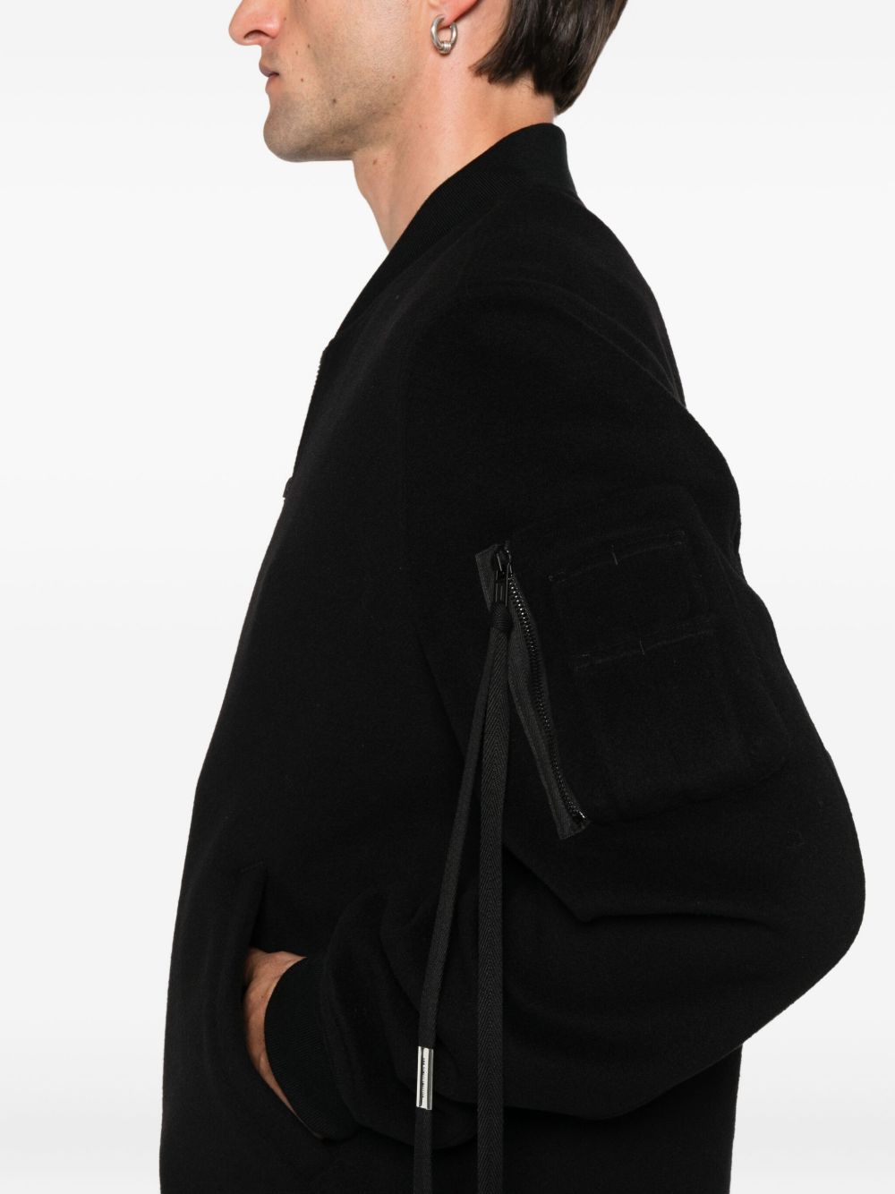 Ann Demeulemeester zip-fastening Bomber Jacket | Black | FARFETCH