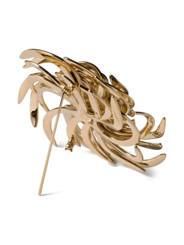 Miu Miu Swirl Brooch | Gold | FARFETCH