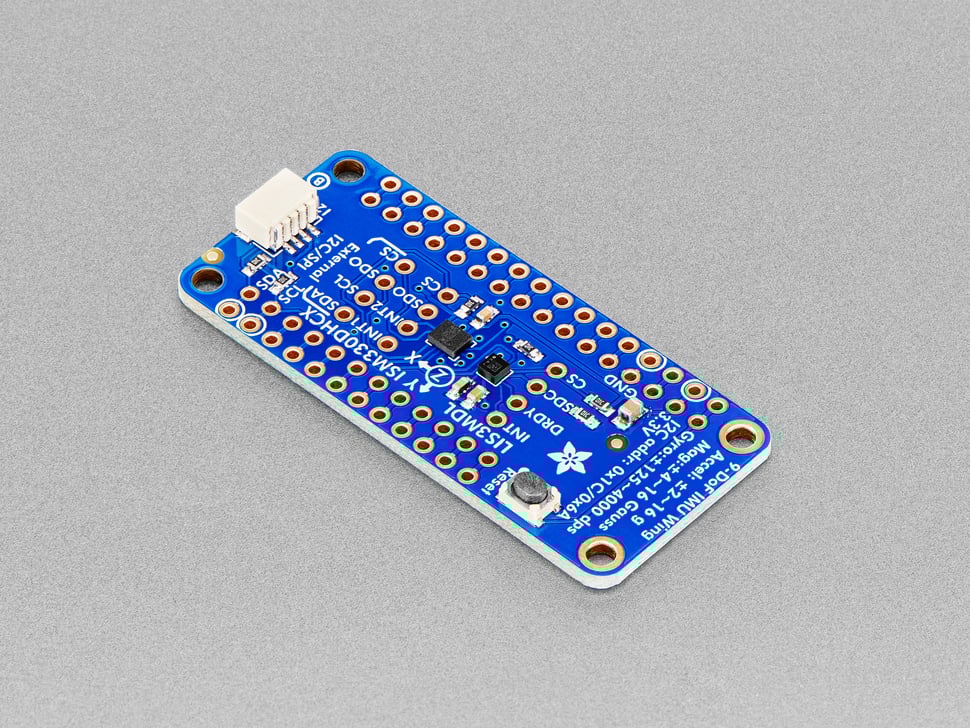 Adafruit ISM330DHCX + LIS3MDL FeatherWing [High Precision 9-DoF