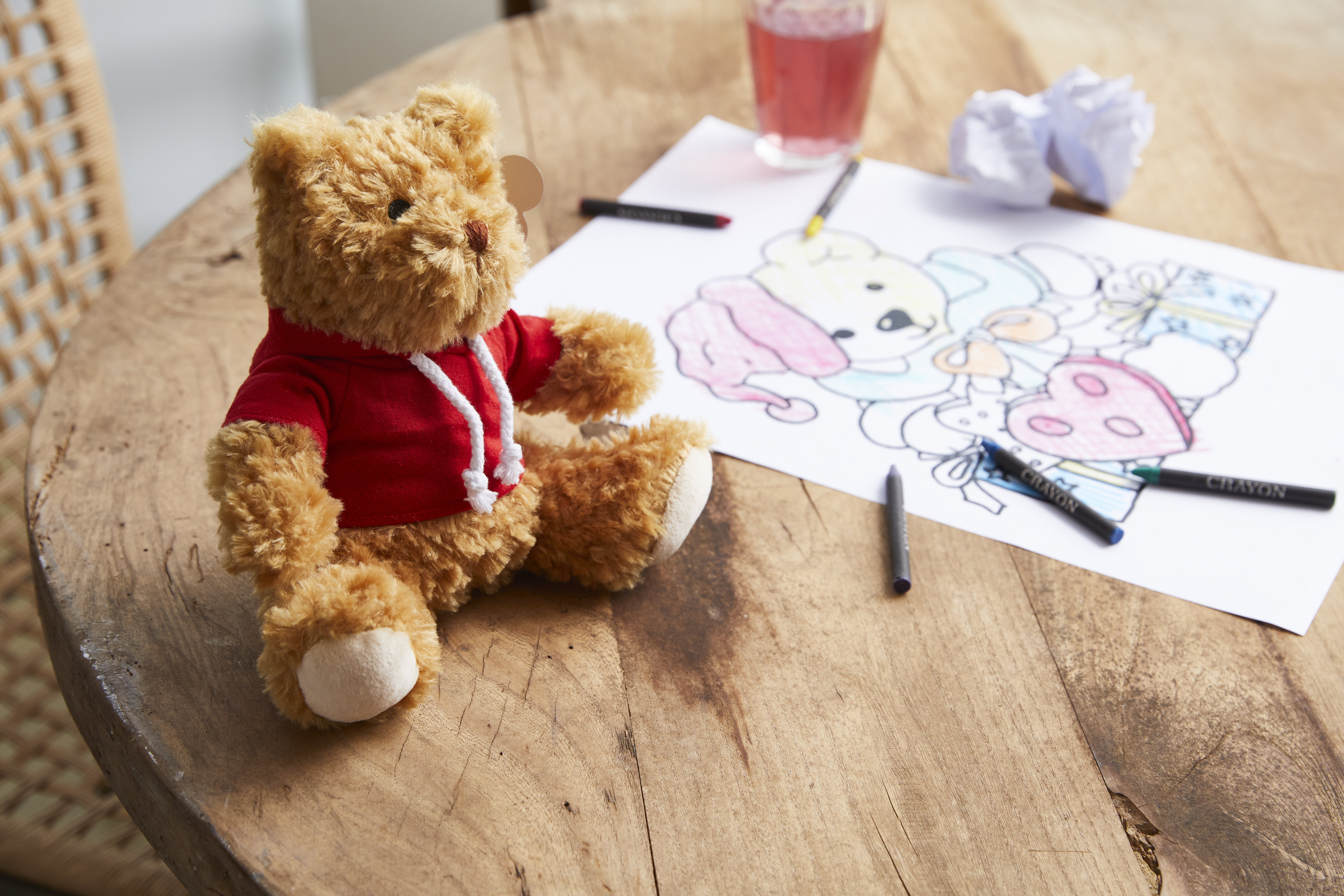 8182 - Plush teddy bear with hoodie | Branded Promotional