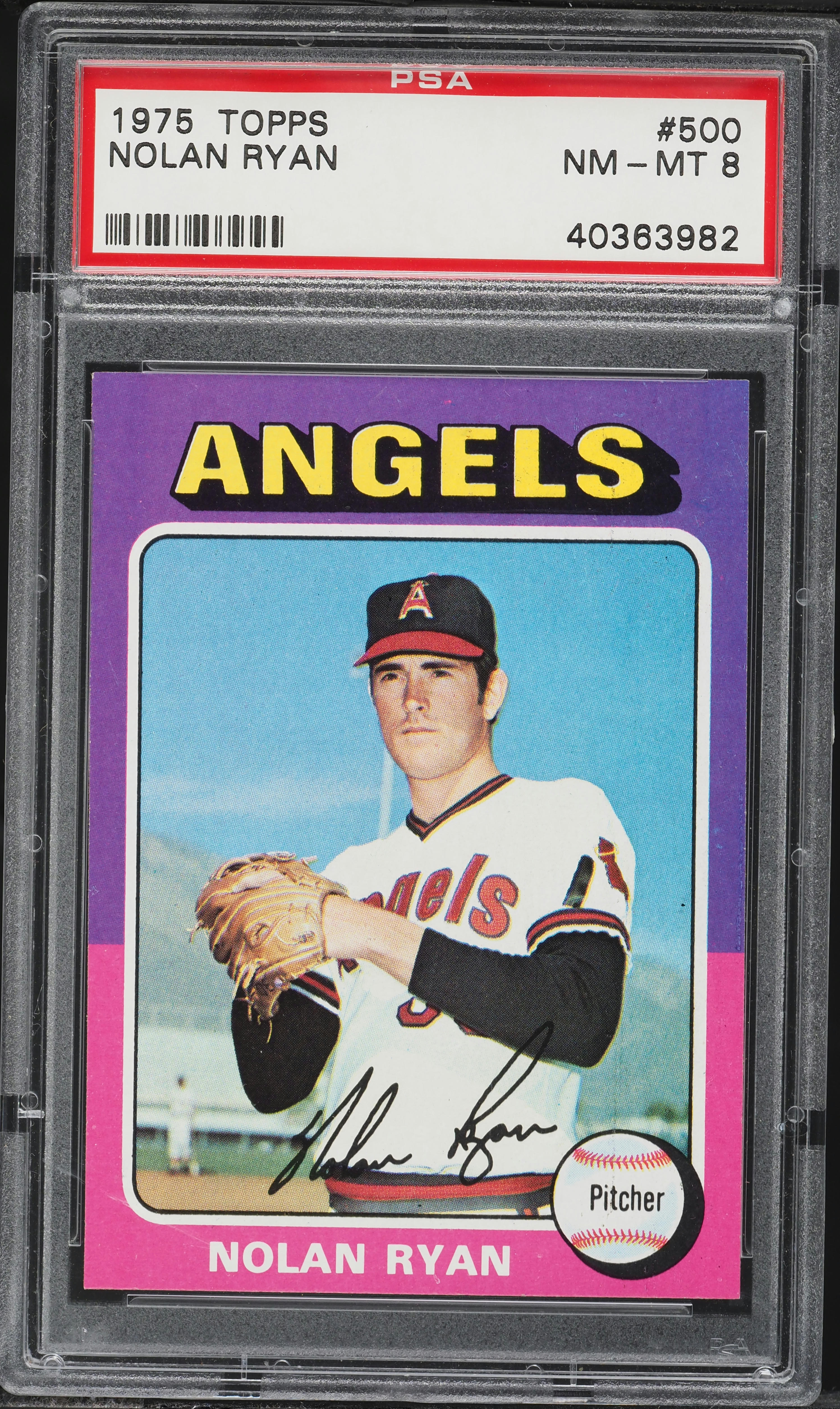 1975 Topps Nolan Ryan #500 PSA 8 NM-MT on Fanatics Collect