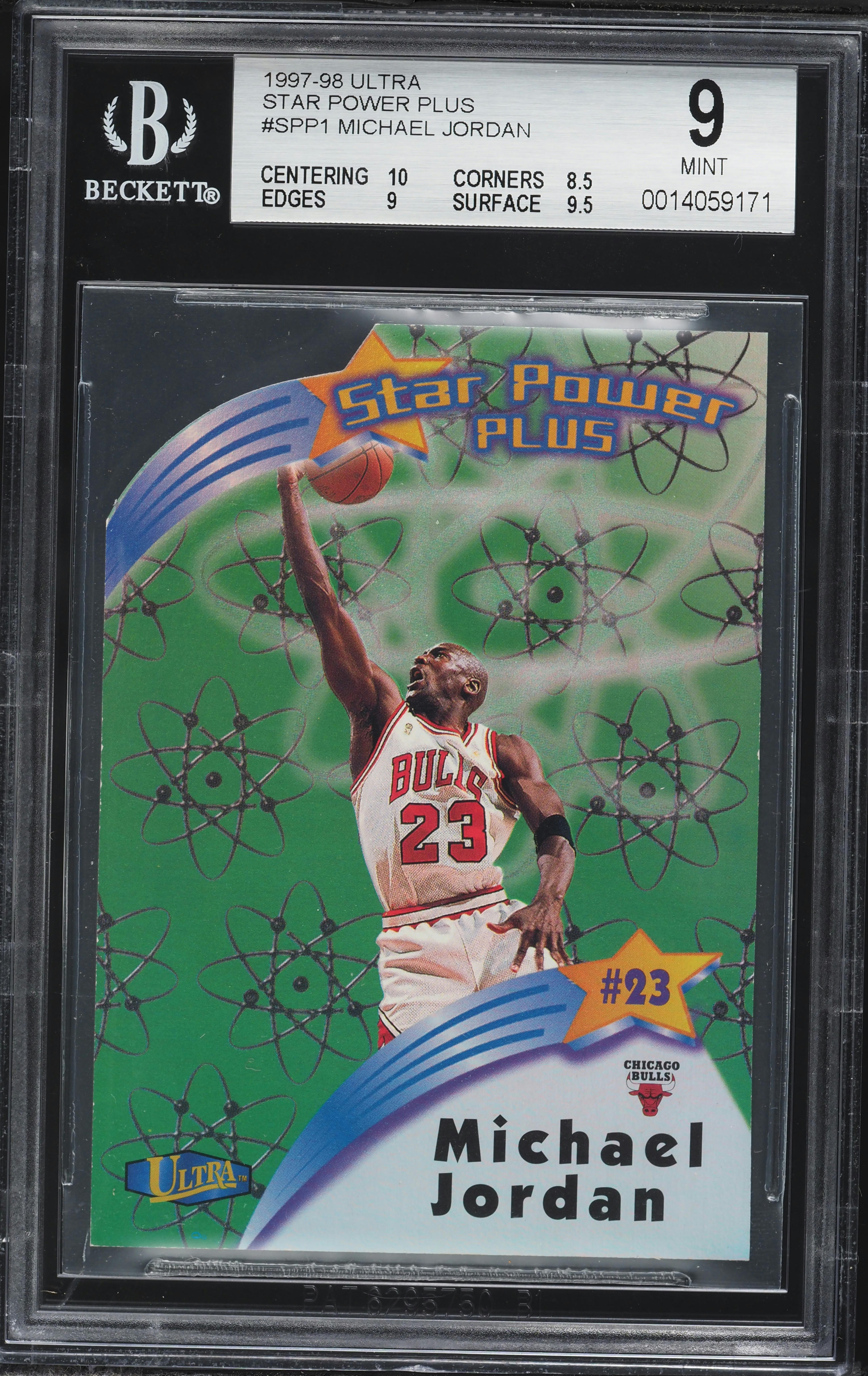 1997 Ultra Star Power Plus Die-Cut Michael Jordan #SPP-1 BGS 9