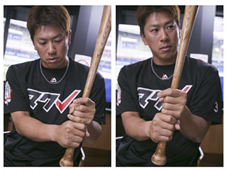 角中勝也外野手に聞く―左手に力を入れないようにバットを握る | 日経