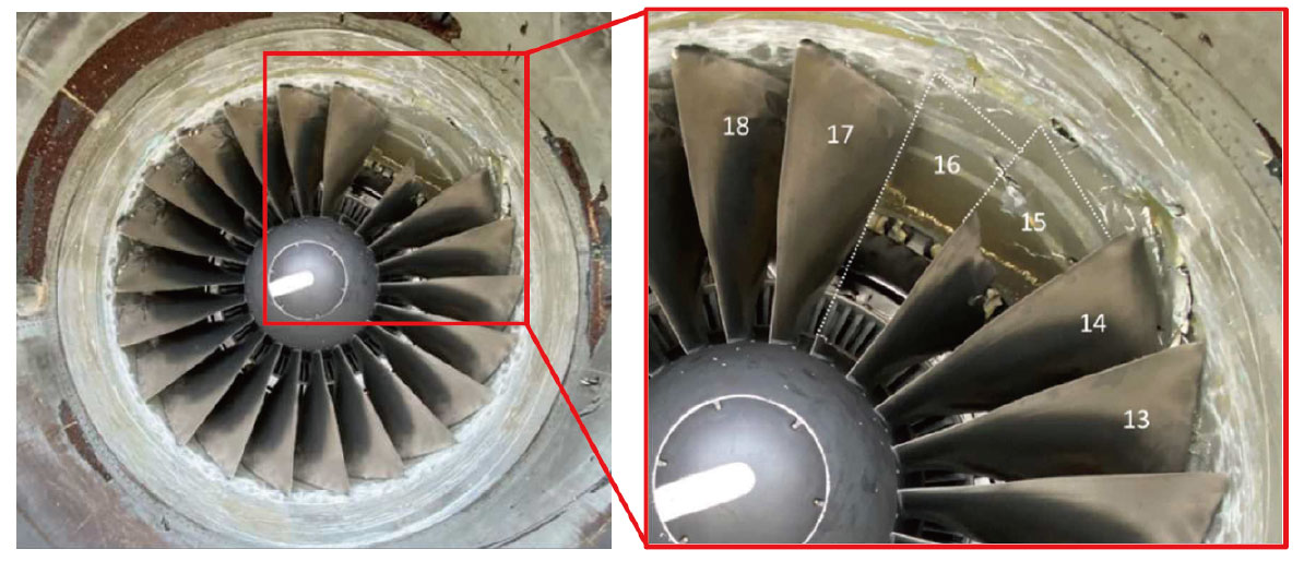 0.1mmの金属粒」が招いたブレード破断、那覇発日本航空B777のエンジン