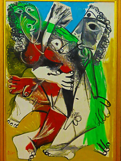 国立西洋美術館-5 ピカソ(男と女）ミレー（春）クールベ（馬小屋