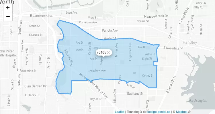 76105 ZIP Code - United States