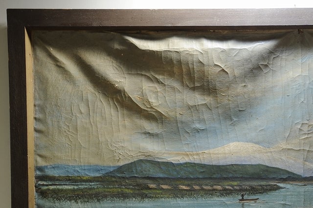 山形市山寺に伝わる、高橋由一の息子・源吉が描いた明治時代の油彩画を