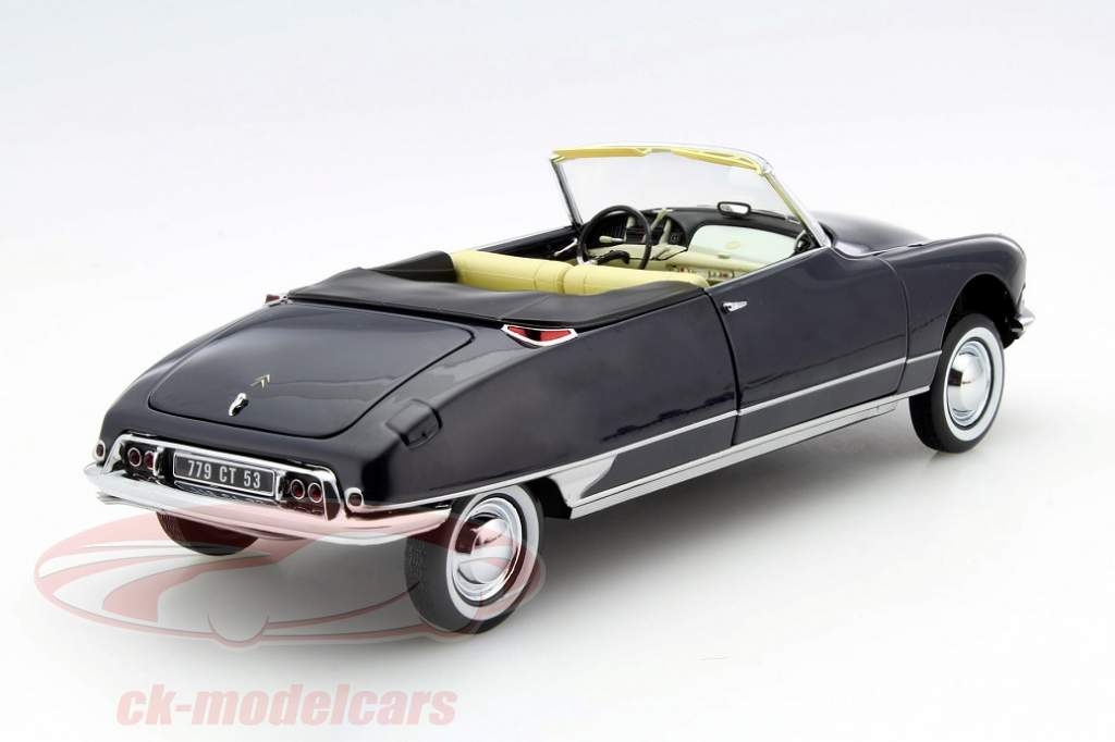 Norev and the royal blue Citroën DS 19 Cabriolet