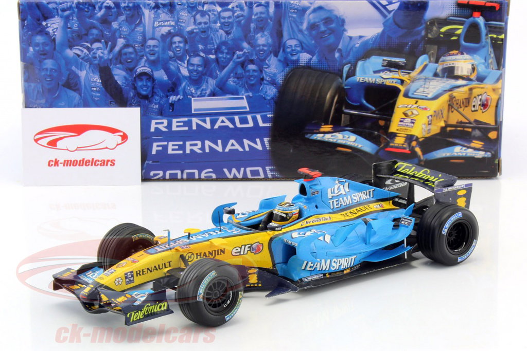 HotWheels 1:18 Fernando Alonso Renault R26 #1 World Champion