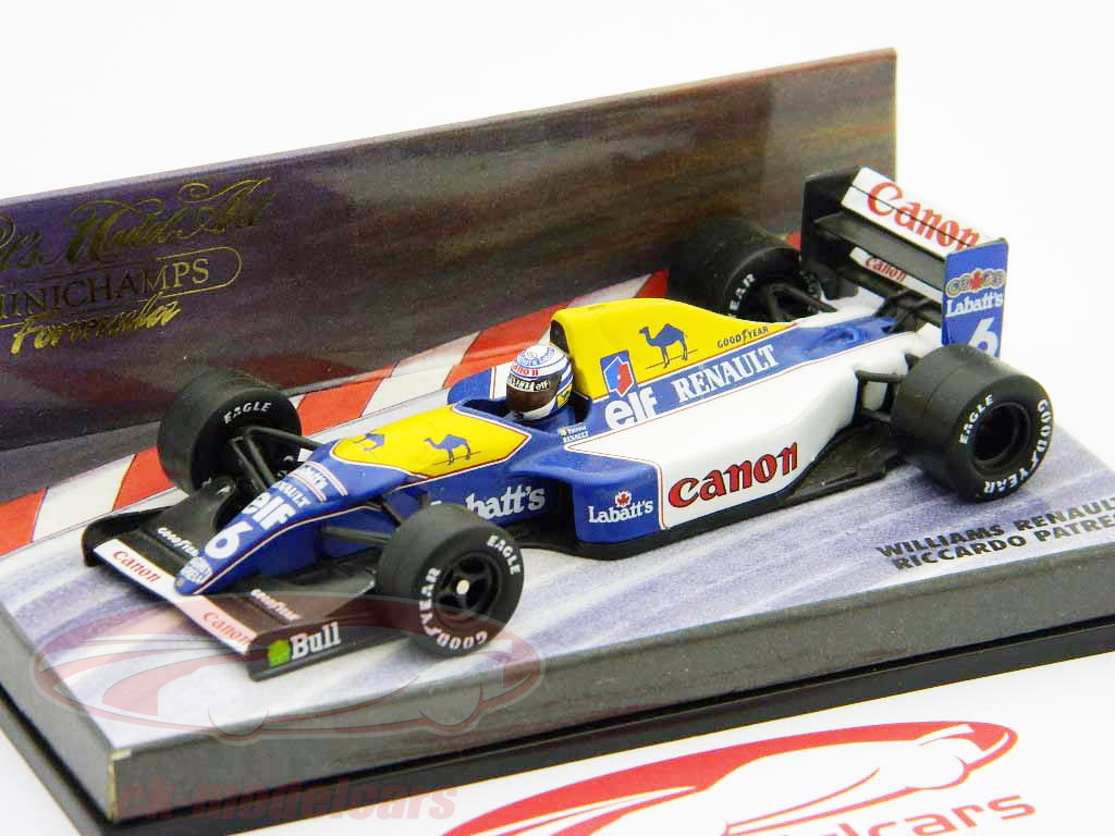 Minichamps 1:43 R. Patrese Williams Renault FW14 formula one 1991