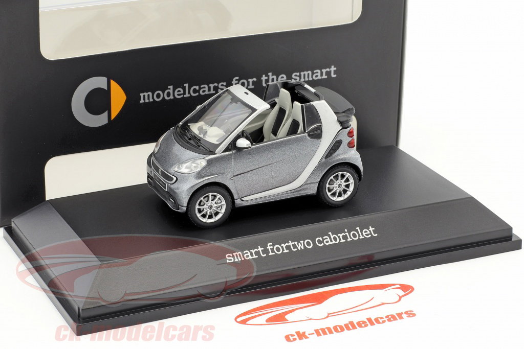 Spark 1:43 Smart Fortwo Cabriolet グレー / 銀 / ブラック B66960170