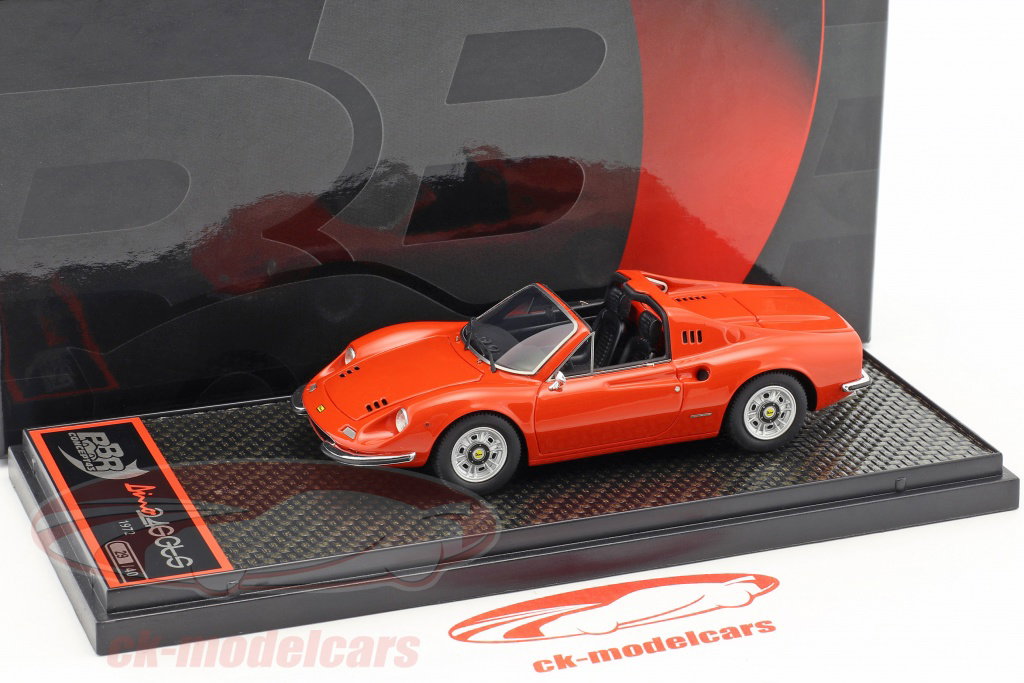 BBR Models 1:43 Ferrari Dino 246 GTS 築 1972 赤 BBRC54E モデル 車