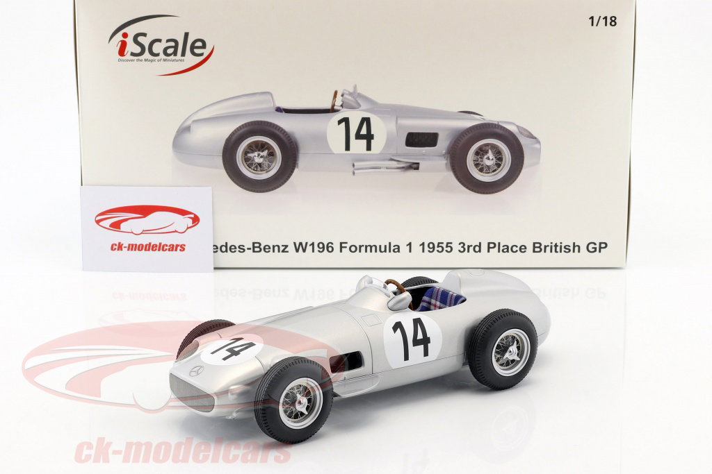 iScale 1:18 Karl Kling Mercedes-Benz W196 #14 3rd British GP