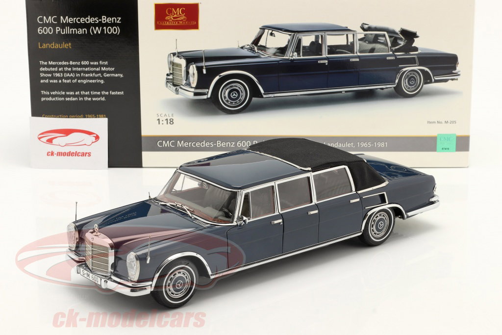 CMC 1:18 Mercedes-Benz 600 Pullman Landaulet (W100) 建設年 1965-81