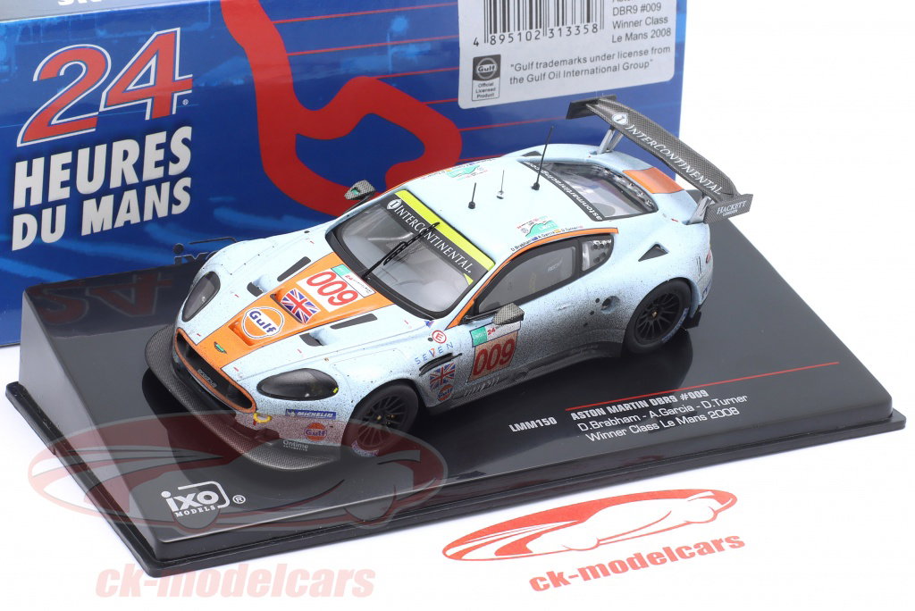 Ixo 1:43 Aston Martin DBR9 #009 勝者 LMGT1 24h LeMans 2008 Aston