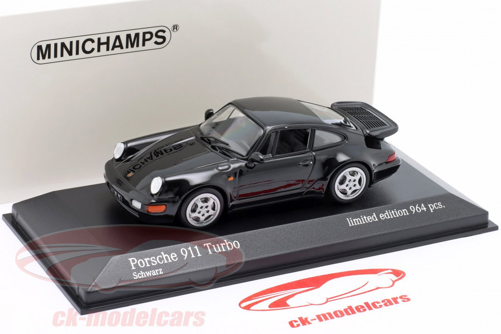 Minichamps 1:43 Porsche 911 (964) Turbo year 1990 black 943069106