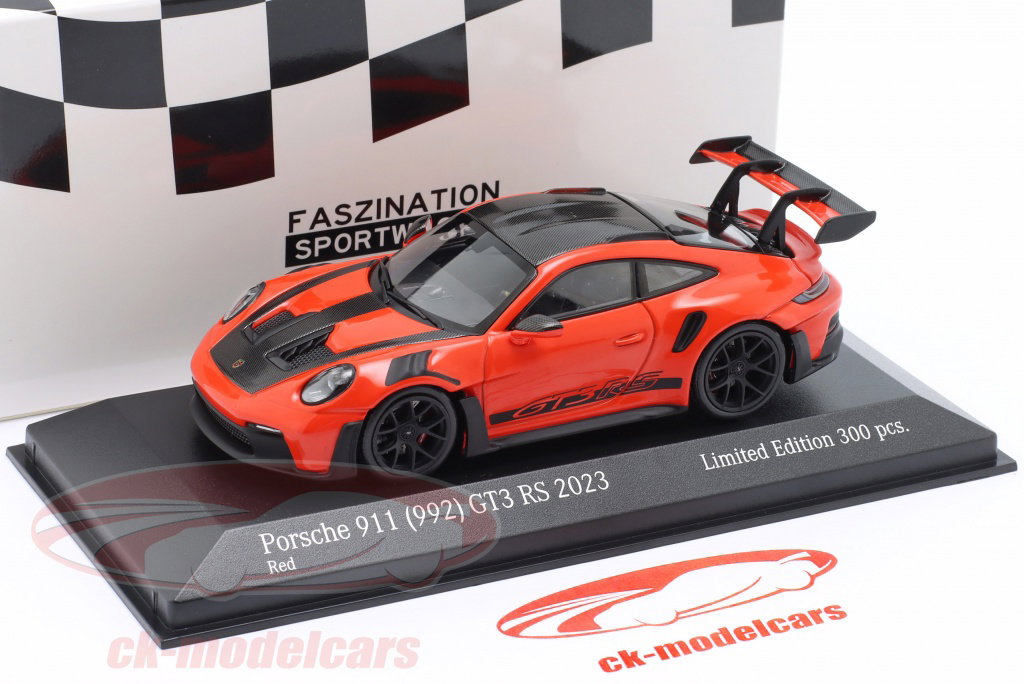 Minichamps 1:43 Porsche 911 (992) GT3 RS Weissach-Paket 2023 赤
