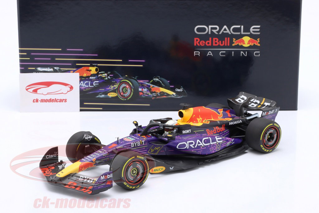 Minichamps 1:18 M. Verstappen Red Bull RB19 #1 勝者 Las Vegas GP