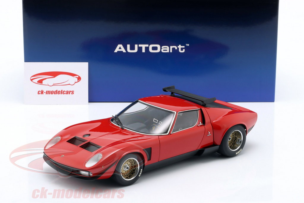 AUTOart 1:18 Lamborghini Miura Jota SVR year 1968 red 79171 model