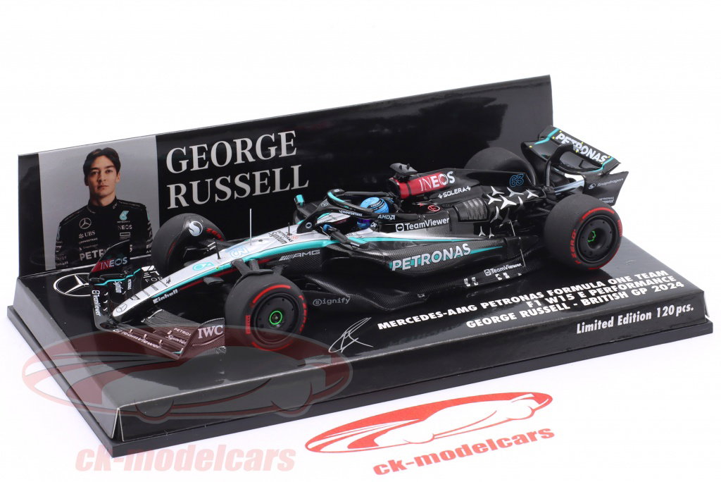 Minichamps 1:43 G. Russell Mercedes-AMG F1 W15 #63 イギリス GP 式