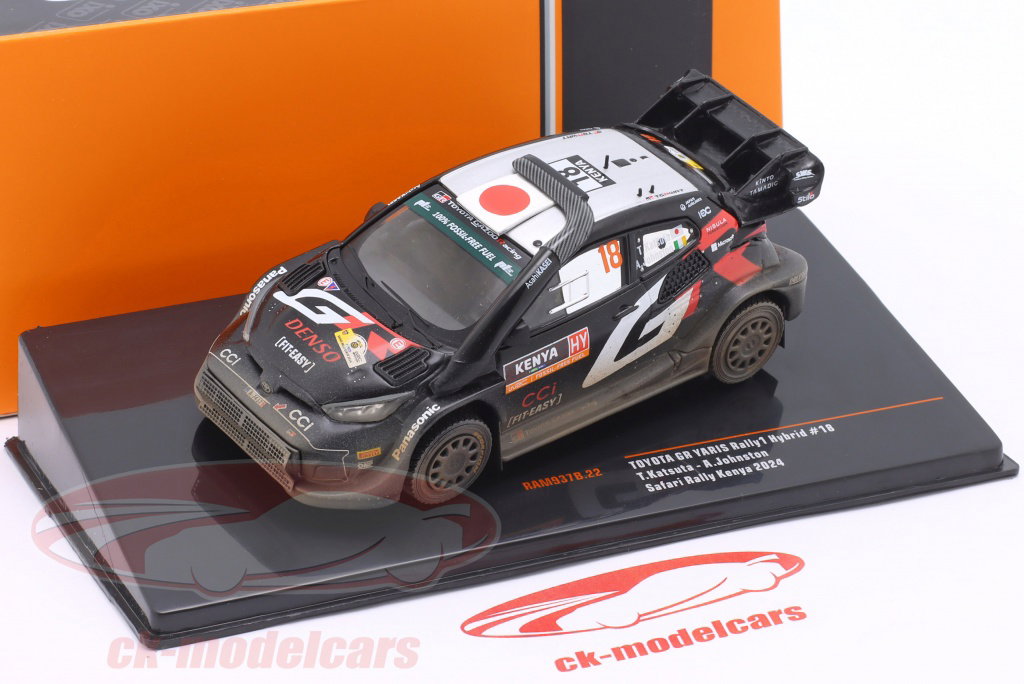 Ixo 1:43 Toyota GR Yaris Rally1 Hybrid #18 2nd Safari Rallye 2024
