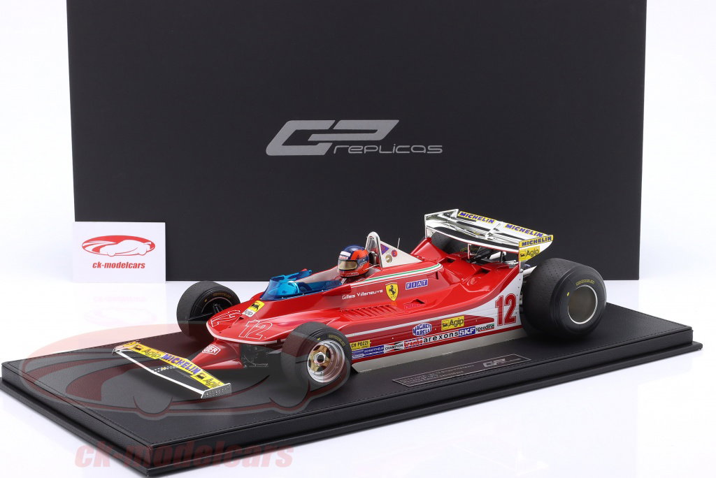 GP Replicas 1:12 Gilles Villeneuve Ferrari 312T4 #12 Monaco GP