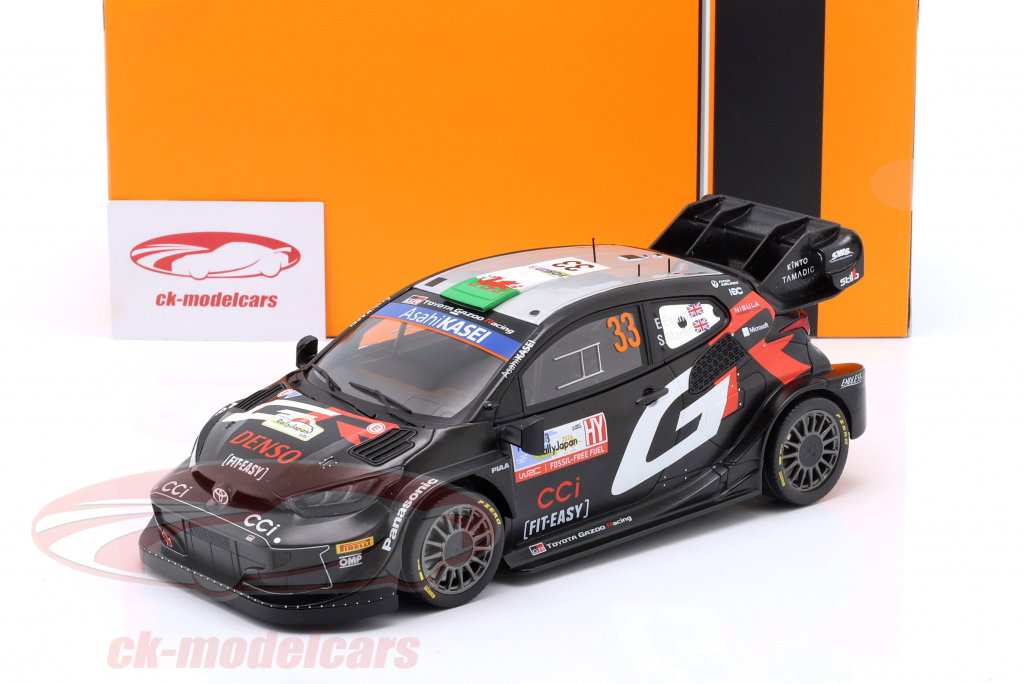 Ixo 1:18 Toyota GR Yaris Rally1 #33 Winner rally Japan 2024 Evans