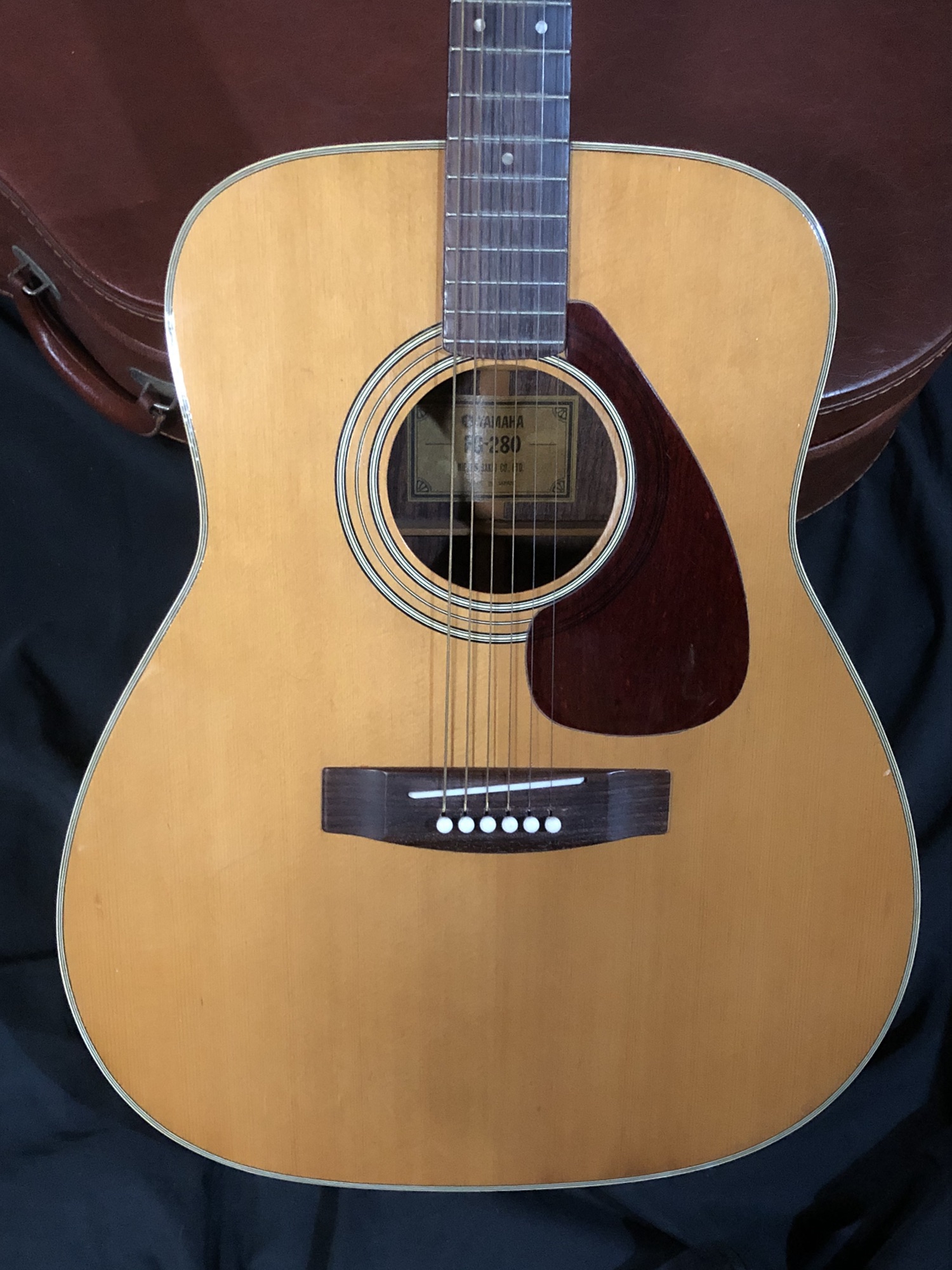 1973 YAMAHA FG-280 Green Label with Hard Case 〜 Japan Vintage