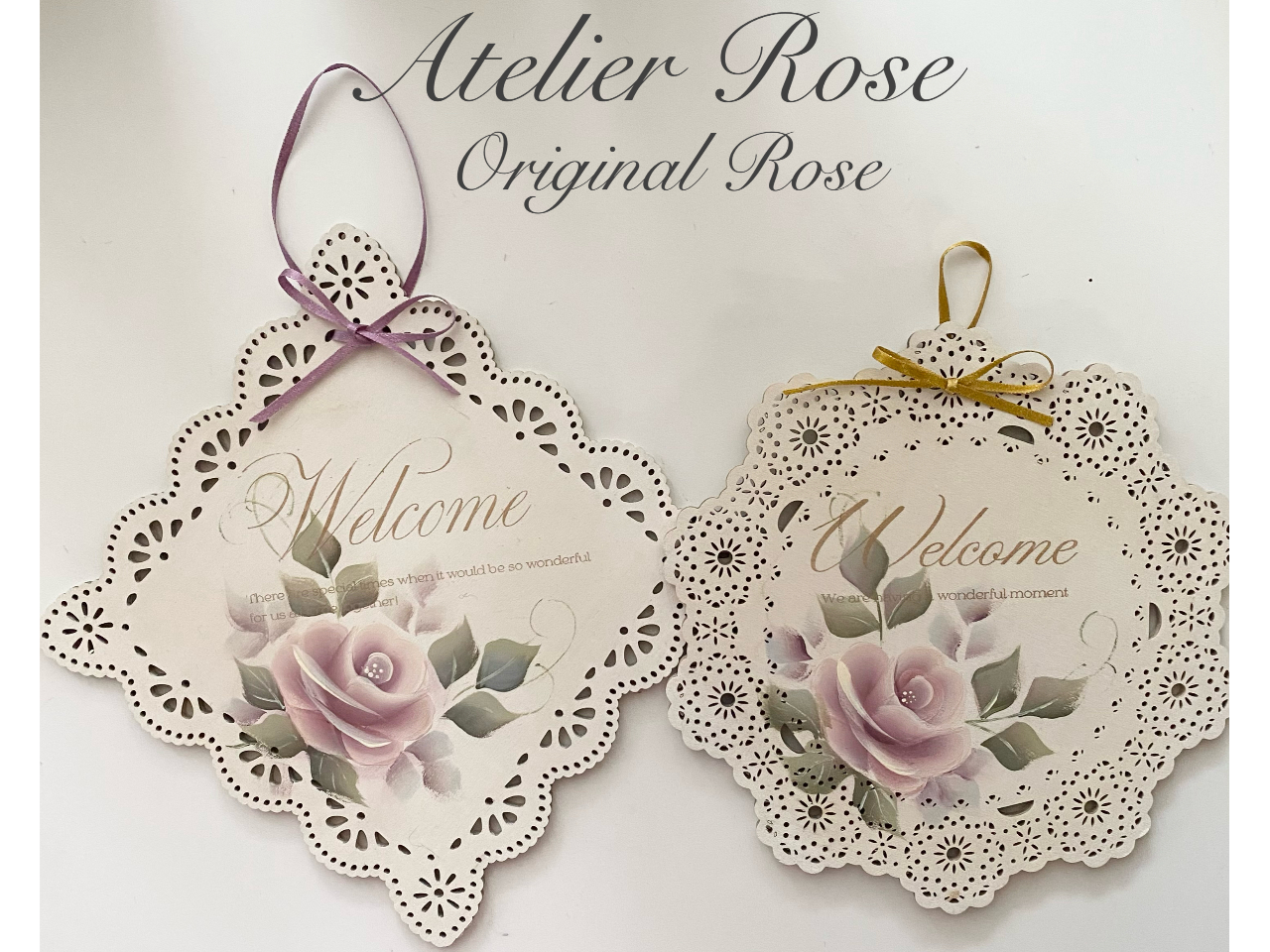 薔薇のトールペイント体験【アトリエRoseオリジナルローズのトレイ