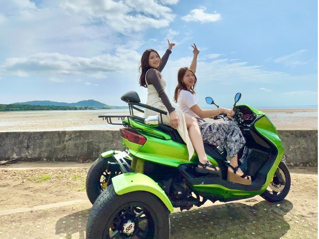石垣島 トライク 2人乗り 2時間プラン レンタルバイク 三輪バイク