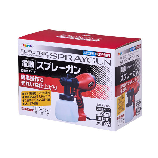 アサヒペン AP ES-023 電動スプレーガン ES-203 1個（直送品） - アスクル