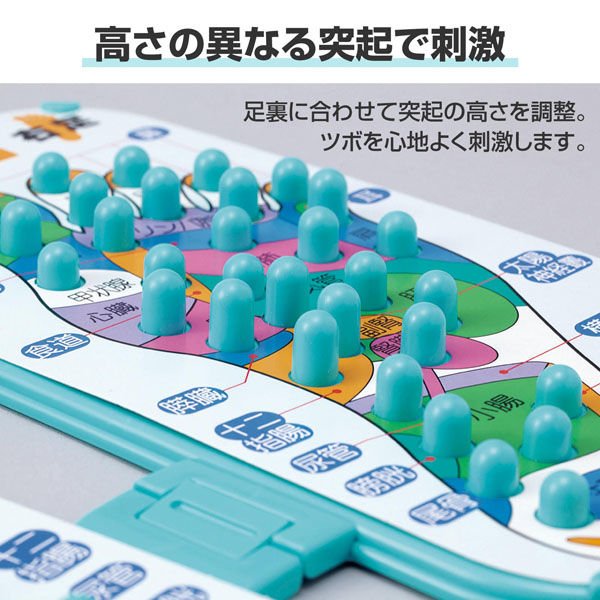 コモライフ たためる足ツボ刺激ボード 391506 1個入 - アスクル
