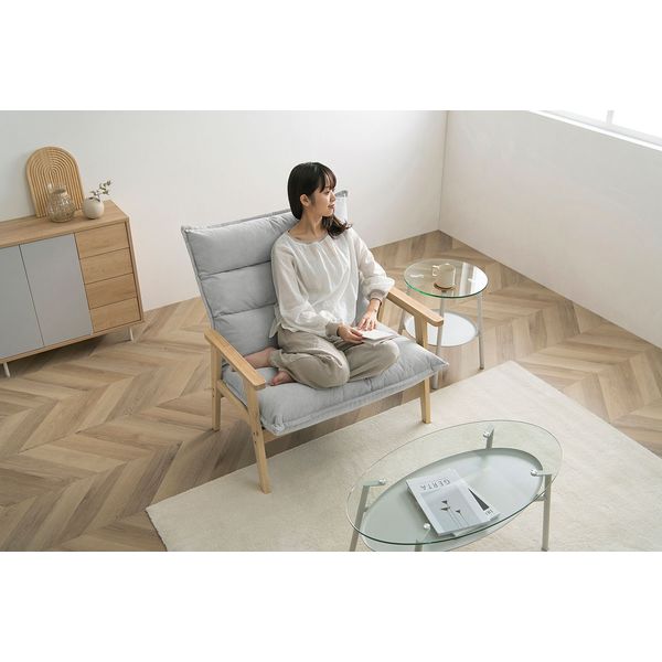 アイリスオーヤマ ソファ 一人掛け ハイバックチェア リクライニング