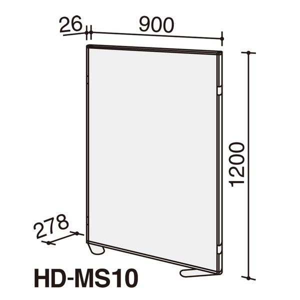 組立設置込】コクヨ ホームパーティション クロス張り 幅900×奥行278