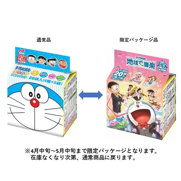 ニチフリ ドラえもんふりかけ 4種類・20袋入 1セット（1個×2）アソート