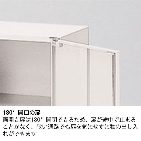 組立設置込】イトーキ シンラインキャビネット ガラス両開き扉型 上