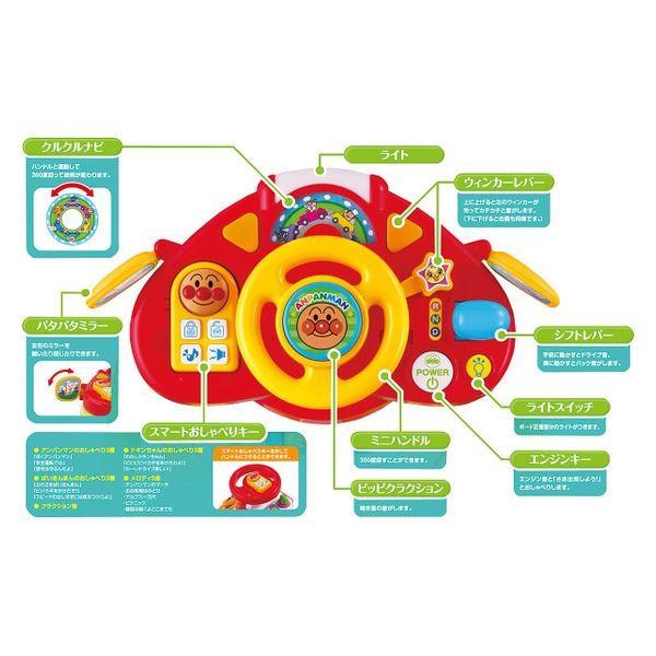 アンパンマン よくばりビジーカーDX 押し棒＋ガード付き 1000000 1箱