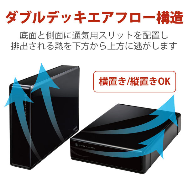 HDD 外付け 8TB USB3.0 WD Red ブラック ELD-REN080UBK エレコム 1個