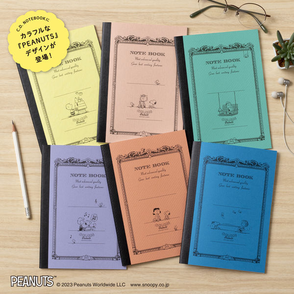 日本ノート CDノート PEANUTS スヌーピー A5 30枚 横罫7mm