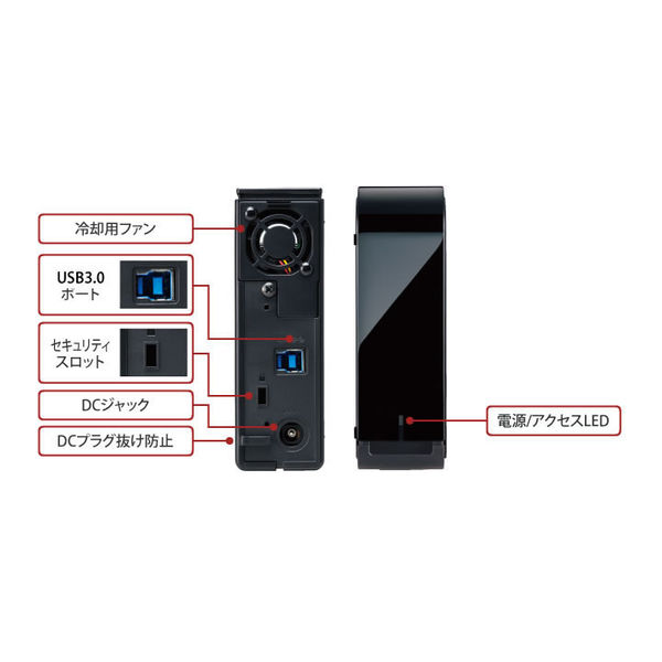 バッファロー 外付けHDD（ハードディスク）HD-LXU3Dシリーズ 3TB HD
