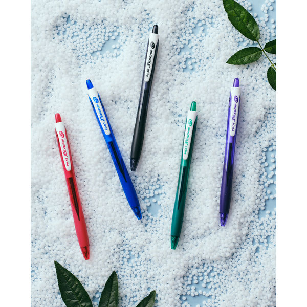 パイロット 油性ボールペン レックスグリップ(細字) 0.7mm レッド軸 赤